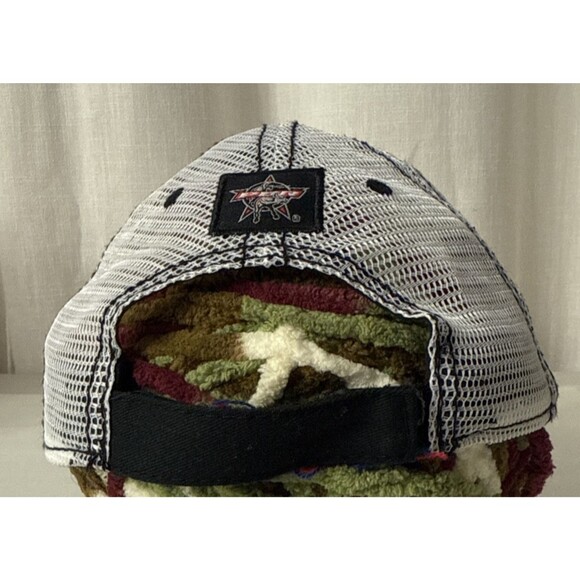 PBR Professional Bull Riders Mesh Snap Back Hat O/S - Picture 4 of 14